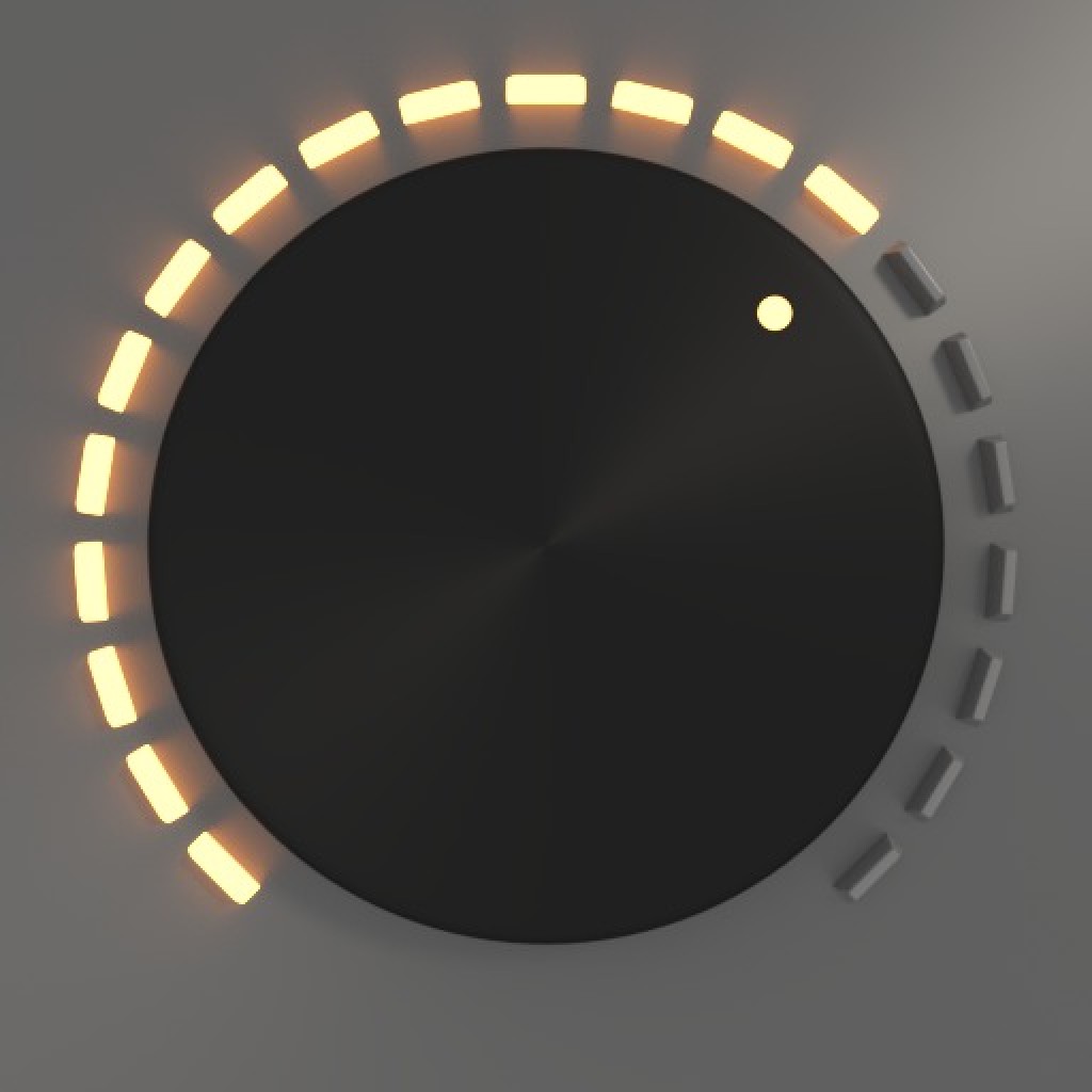 Knob with lighting leds (animatable) preview image 1
